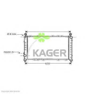 KAGER 310057 Радиатор, охлаждение двигателя