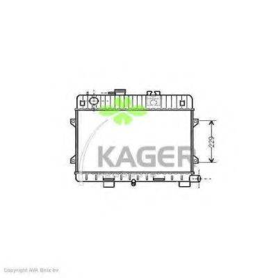 KAGER 310099 Радиатор, охлаждение двигателя