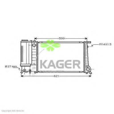 KAGER 310109 Радиатор, охлаждение двигателя