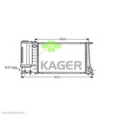 KAGER 310118 Радиатор, охлаждение двигателя