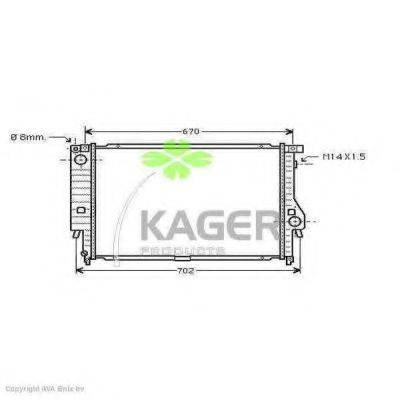 KAGER 310119 Радиатор, охлаждение двигателя
