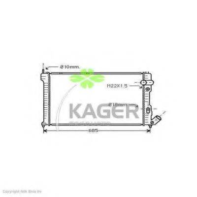 KAGER 310160 Радиатор, охлаждение двигателя