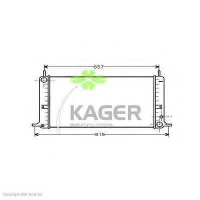 KAGER 310317 Радиатор, охлаждение двигателя