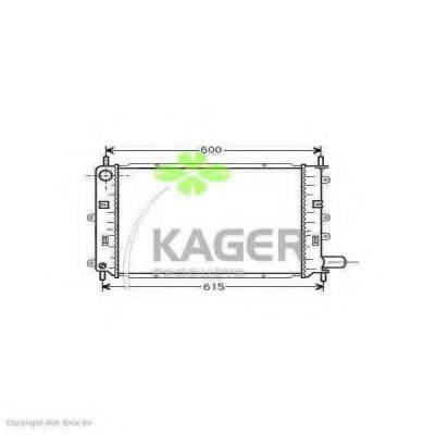 KAGER 310331 Радиатор, охлаждение двигателя