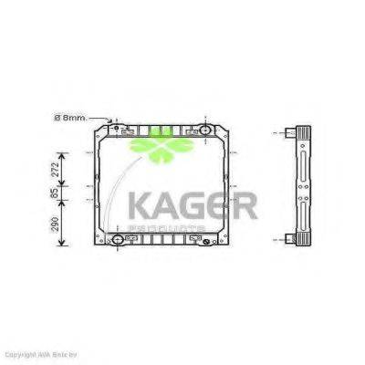 KAGER 310536 Радиатор, охлаждение двигателя