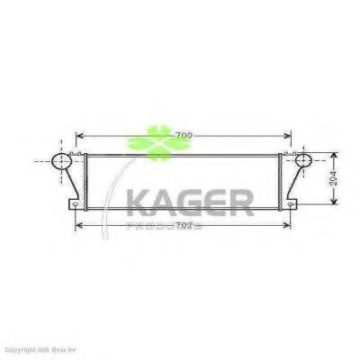 KAGER 310546 Интеркулер