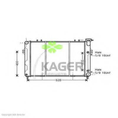 KAGER 310550 Радиатор, охлаждение двигателя