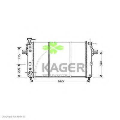 KAGER 310555 Радиатор, охлаждение двигателя