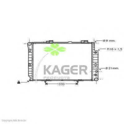 KAGER 310618 Радиатор, охлаждение двигателя