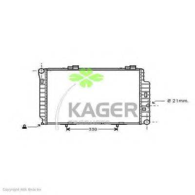 KAGER 310628 Радиатор, охлаждение двигателя