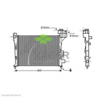 KAGER 310631 Радиатор, охлаждение двигателя