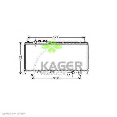 KAGER 310736 Радиатор, охлаждение двигателя