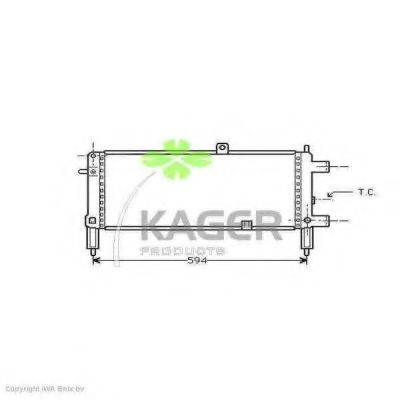 KAGER 310744 Радиатор, охлаждение двигателя