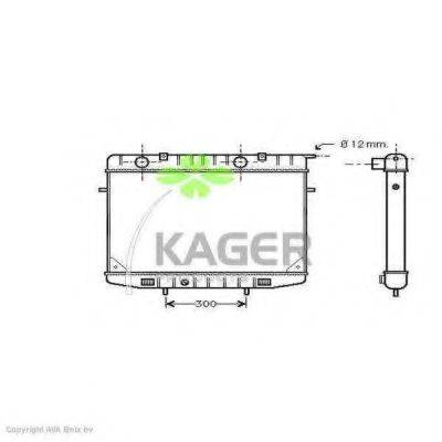 KAGER 310773 Радиатор, охлаждение двигателя