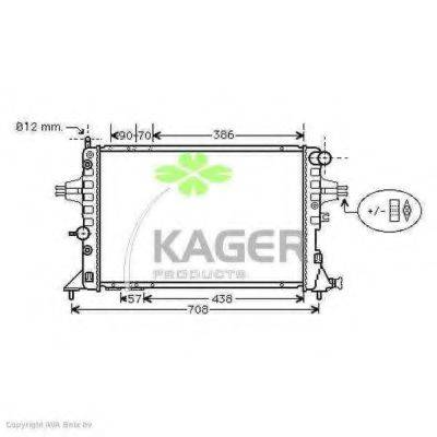 KAGER 310797 Радиатор, охлаждение двигателя