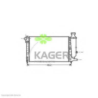 KAGER 310833 Радиатор, охлаждение двигателя