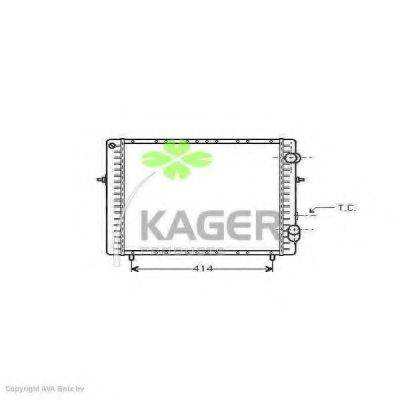 KAGER 310928 Радиатор, охлаждение двигателя