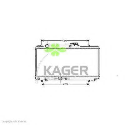 KAGER 311057 Радиатор, охлаждение двигателя