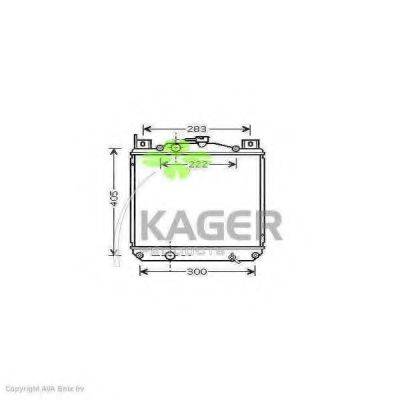 KAGER 311063 Радиатор, охлаждение двигателя