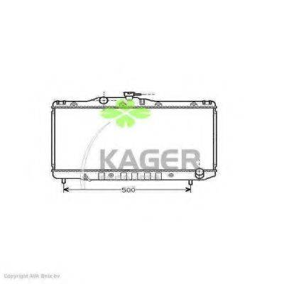 KAGER 311076 Радиатор, охлаждение двигателя
