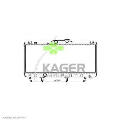 KAGER 311093 Радиатор, охлаждение двигателя