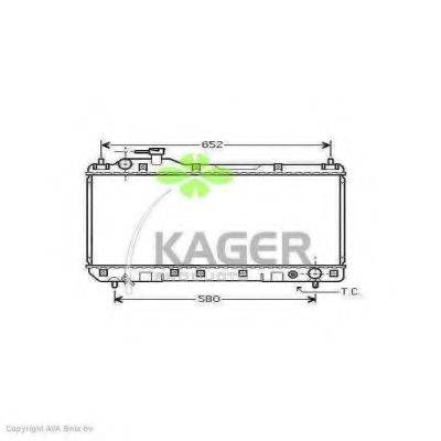 KAGER 311132 Радиатор, охлаждение двигателя