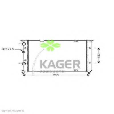 KAGER 311194 Радиатор, охлаждение двигателя