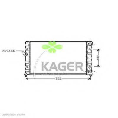 KAGER 311197 Радиатор, охлаждение двигателя