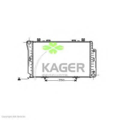 KAGER 311240 Радиатор, охлаждение двигателя