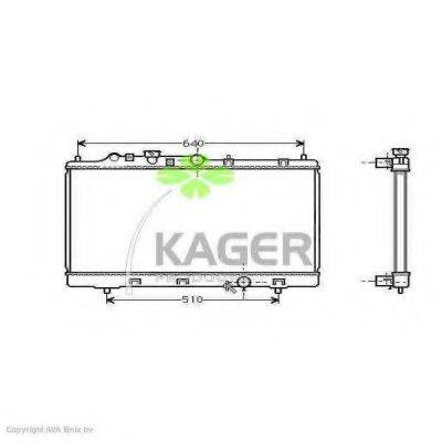 KAGER 311406 Радиатор, охлаждение двигателя