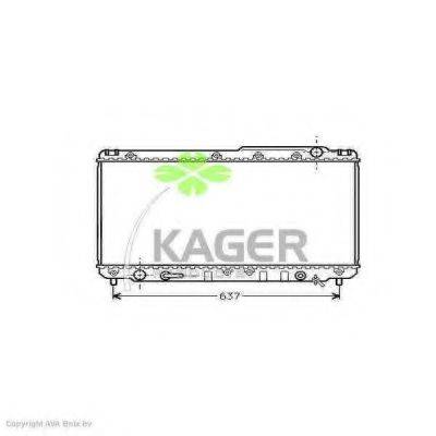 KAGER 311870 Радиатор, охлаждение двигателя