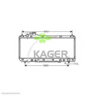 KAGER 312280 Радиатор, охлаждение двигателя