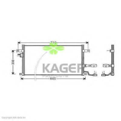 KAGER 312510 Конденсатор, кондиционер