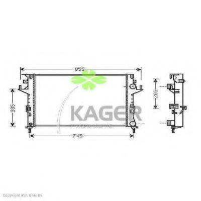 KAGER 312516 Радиатор, охлаждение двигателя