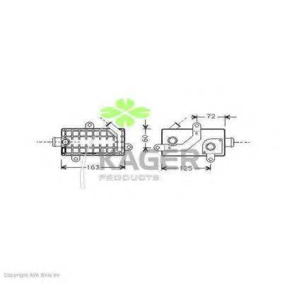 KAGER 313679 масляный радиатор, двигательное масло
