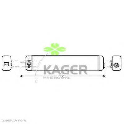 KAGER 313681 масляный радиатор, двигательное масло