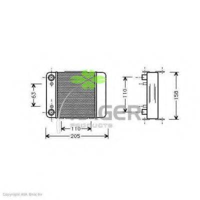 KAGER 313714 масляный радиатор, двигательное масло
