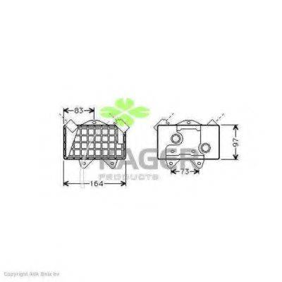 KAGER 313839 масляный радиатор, двигательное масло