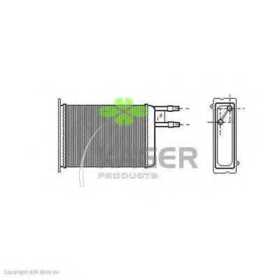 KAGER 320021 Теплообменник, отопление салона