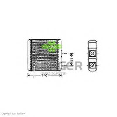 KAGER 320024 Теплообменник, отопление салона