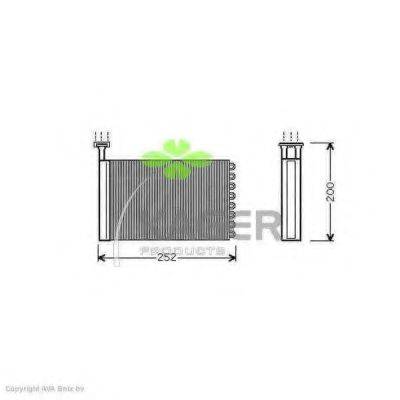 KAGER 320037 Теплообменник, отопление салона
