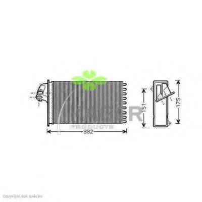 KAGER 320075 Теплообменник, отопление салона