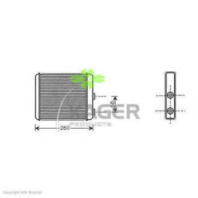 KAGER 320088 Теплообменник, отопление салона