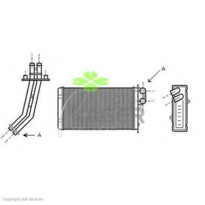KAGER 320109 Теплообменник, отопление салона