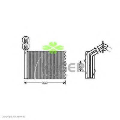 KAGER 320139 Теплообменник, отопление салона