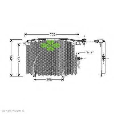 KAGER 945001 Конденсатор, кондиционер