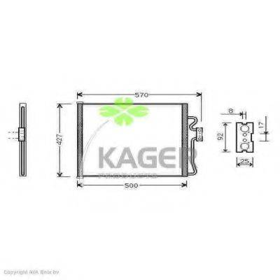 KAGER 945047 Конденсатор, кондиционер