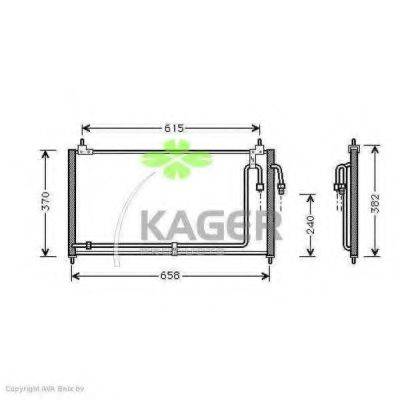 KAGER 945087 Конденсатор, кондиционер