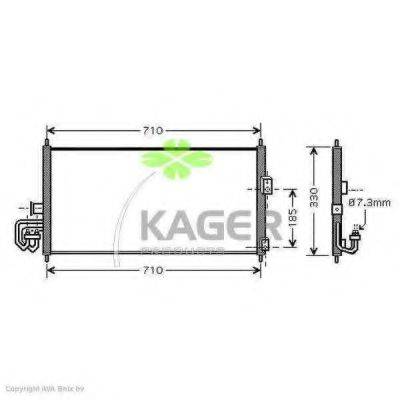 KAGER 945088 Конденсатор, кондиционер