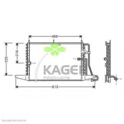 KAGER 945113 Конденсатор, кондиционер